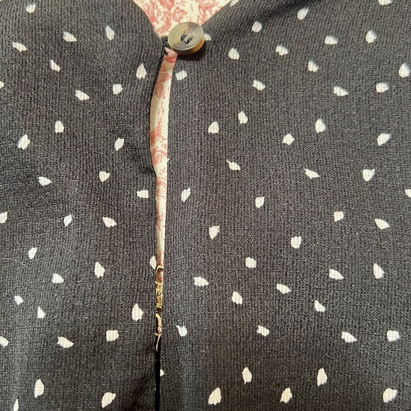 EUC Poem and thread romper blue and cream size M - Picture 5 of 10